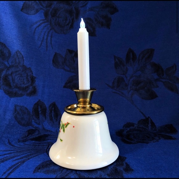 Teleflora Vintage Christmas Holly Candle Holder - Picture 5 of 15